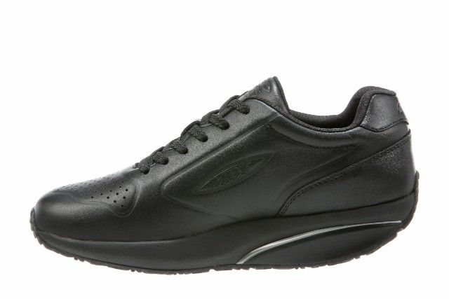 MBT 1997 BLACK LEATHER WOMAN TRAINERS